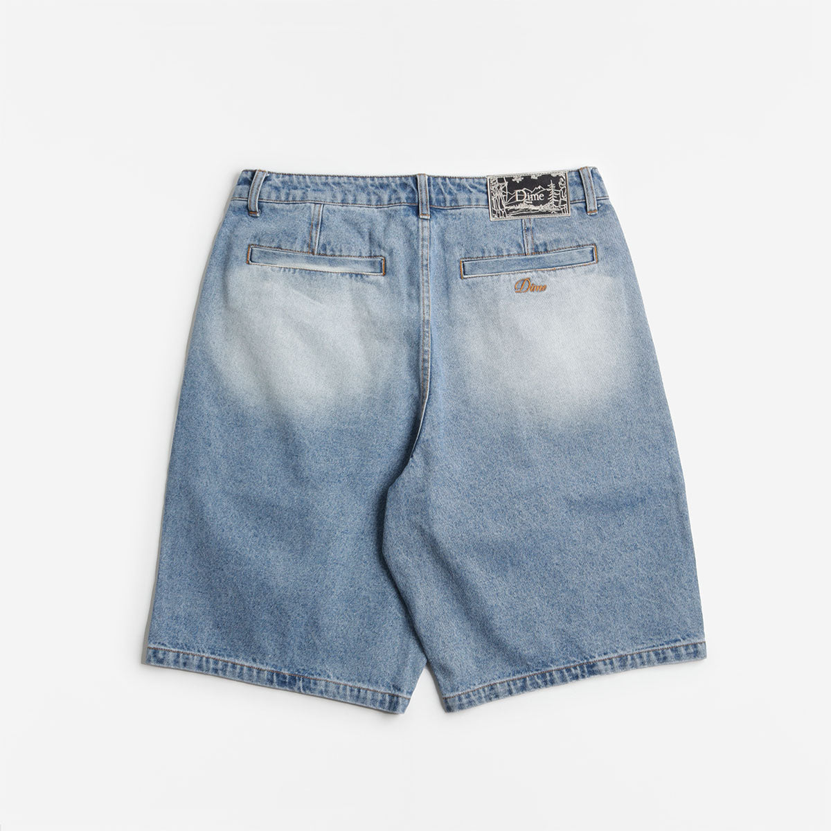 Dime Pleated Denim Shorts