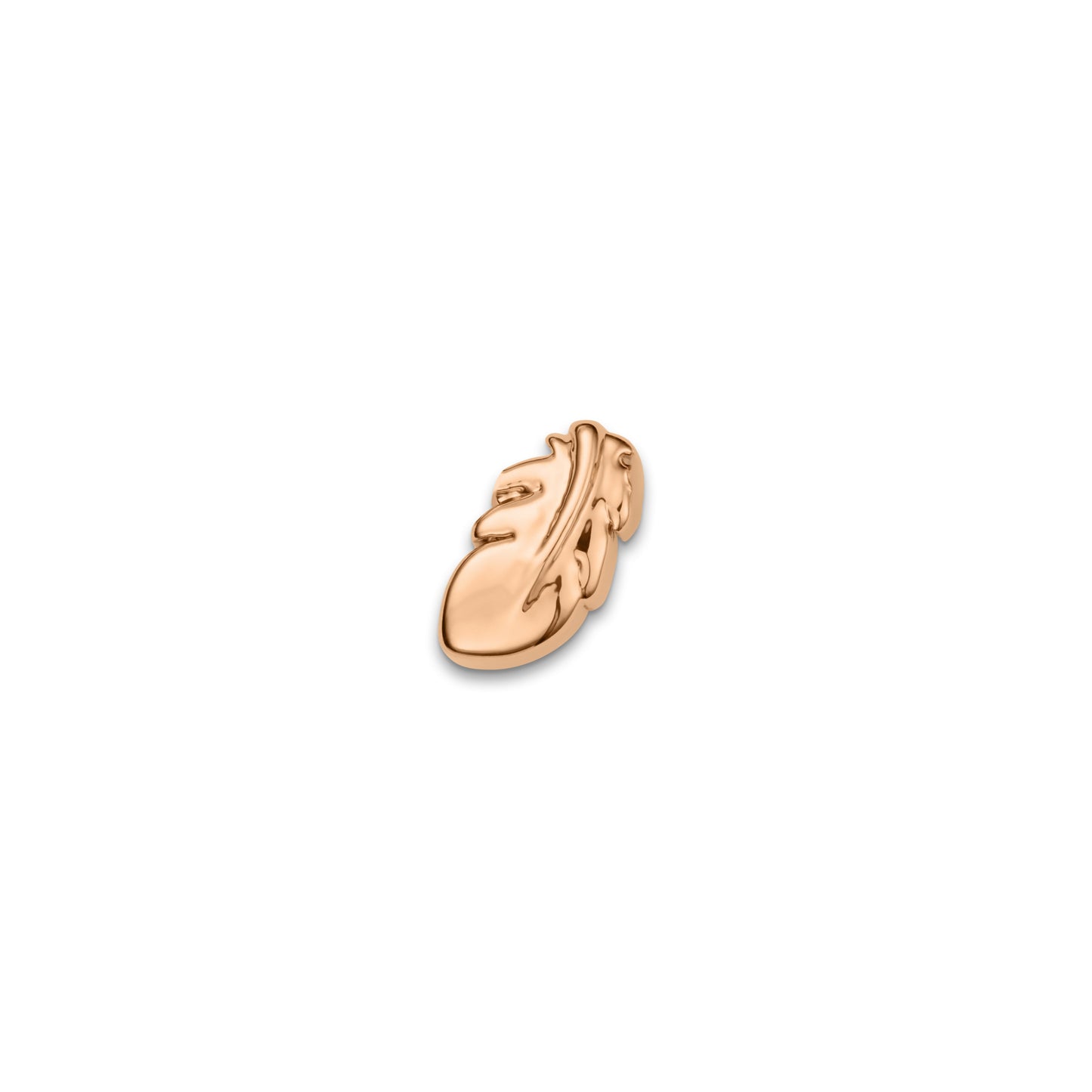 Made Mine Charms - Feather Charm (Rose Gold)