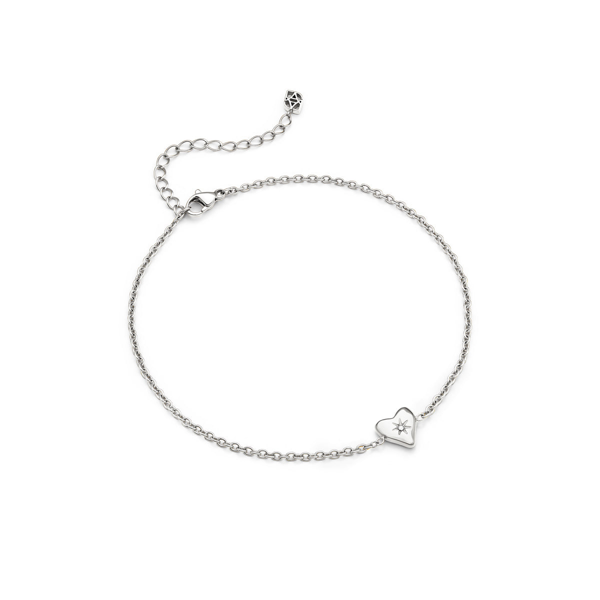 Made Mine Molten Heart Bracelet (Silver)
