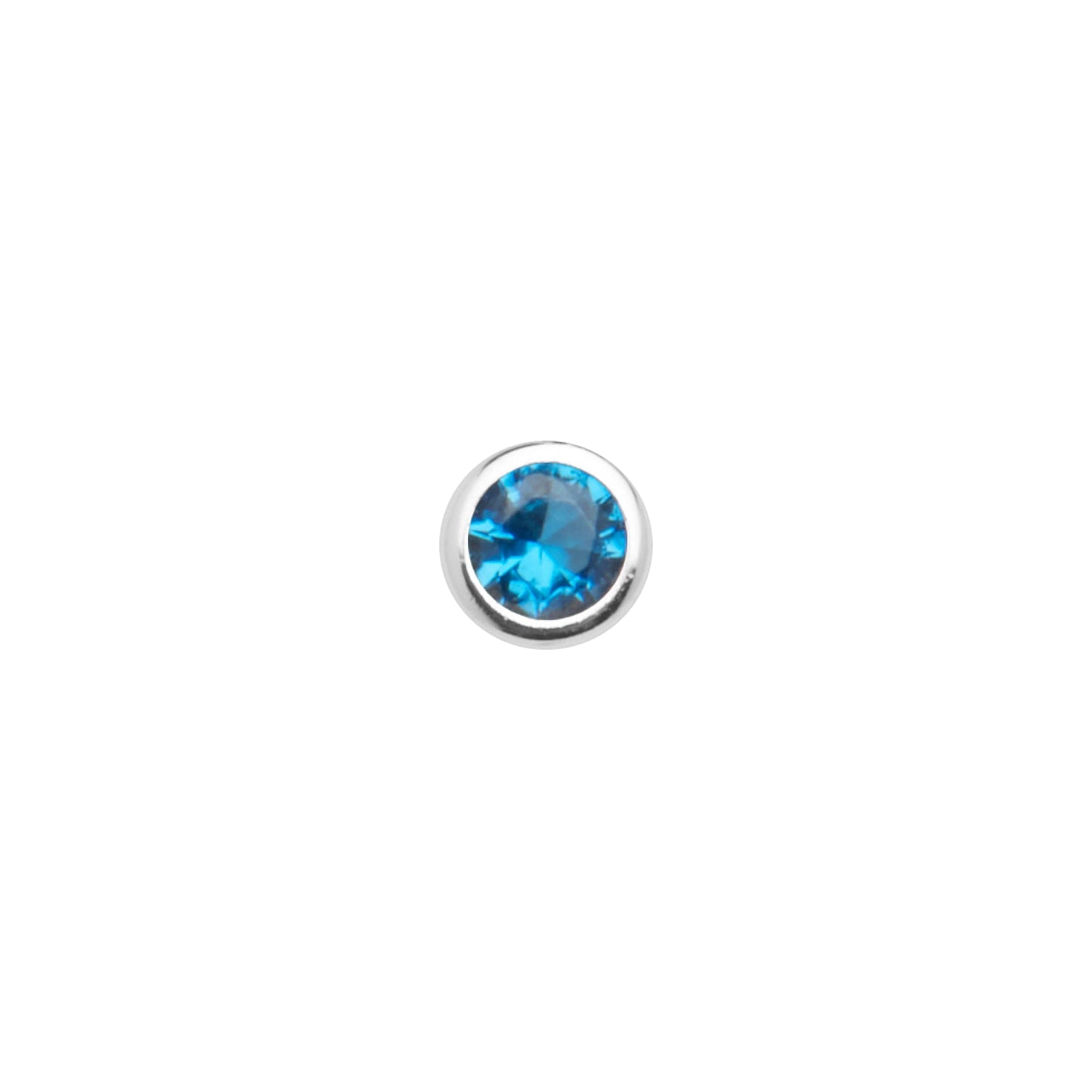 Mini Birthstone Bracelet (Silver)