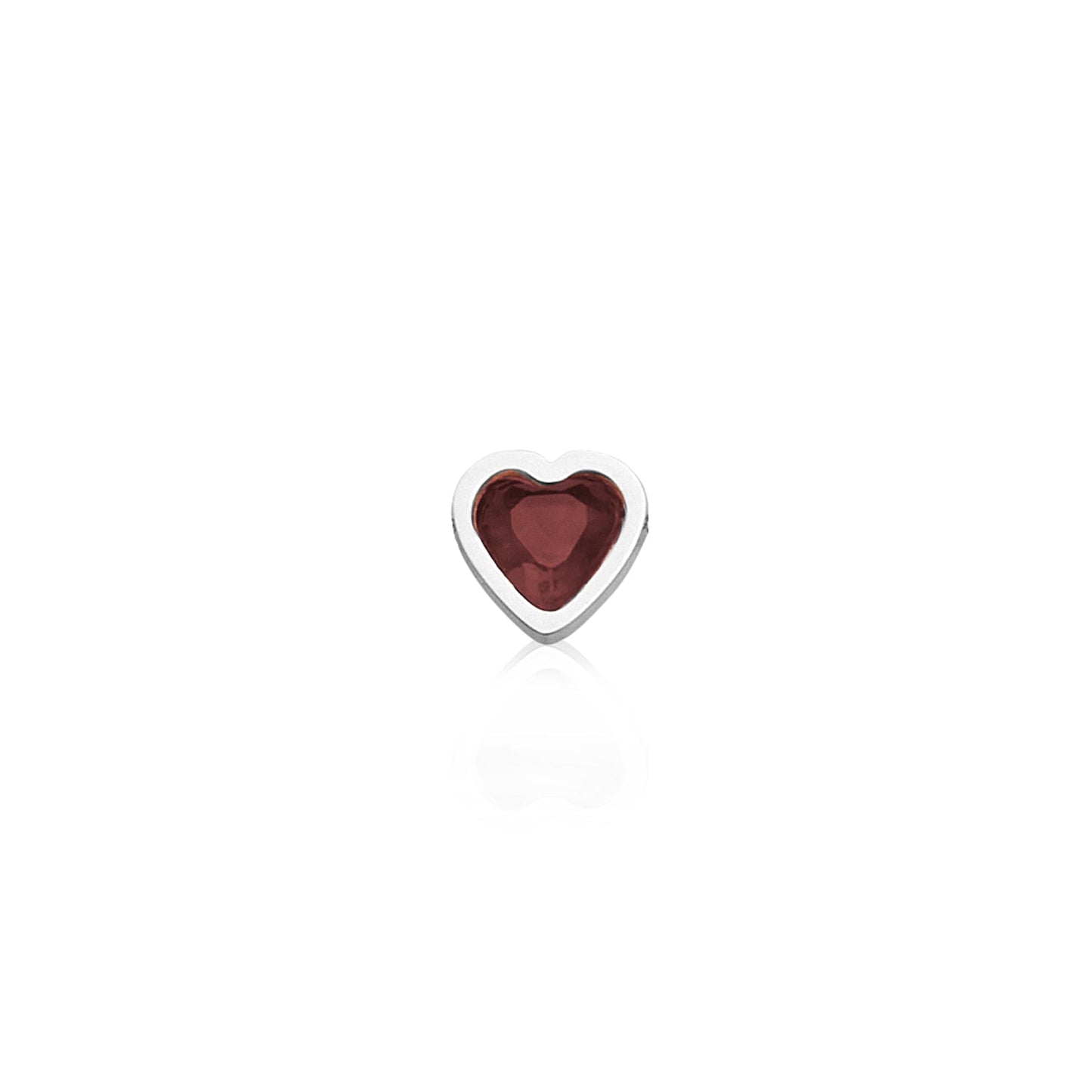 Made Mine Mini Heart Birthstone Bracelet (Silver)