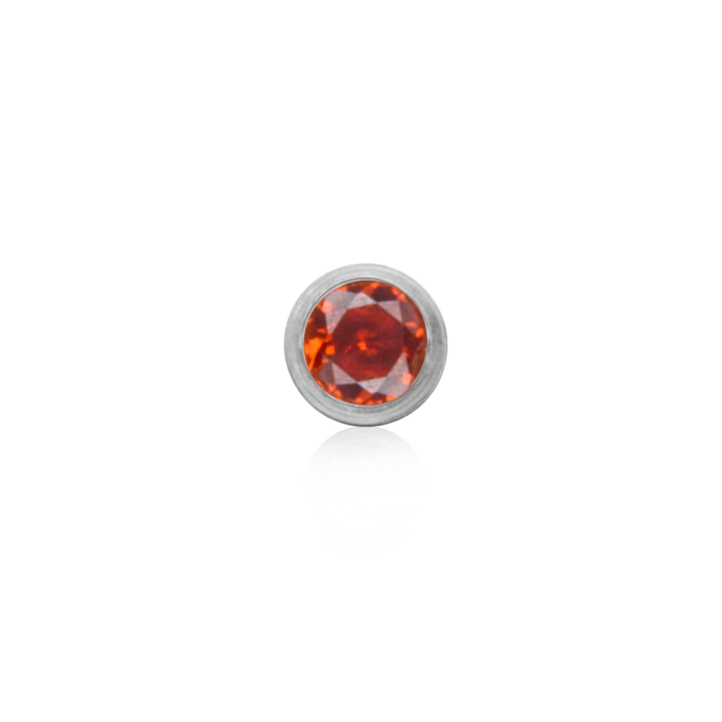 Stamped - Crystal Heart Birthstone