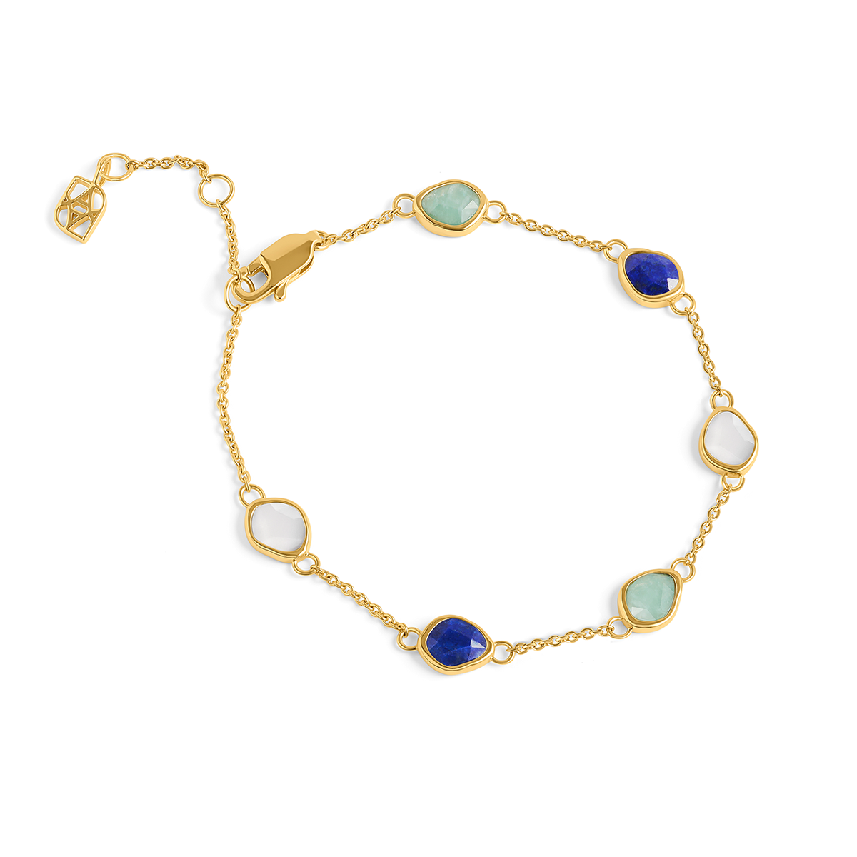 Signature Cut Multi-Gemstone Bracelet  (Gold)
