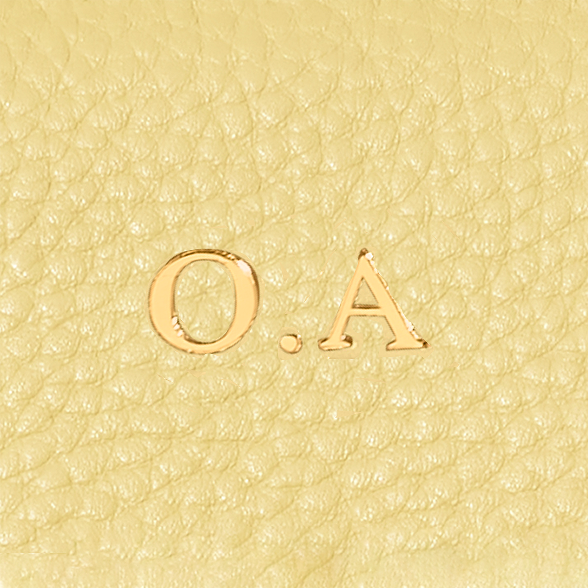 Leather Sun Keyring (Butter Yellow)