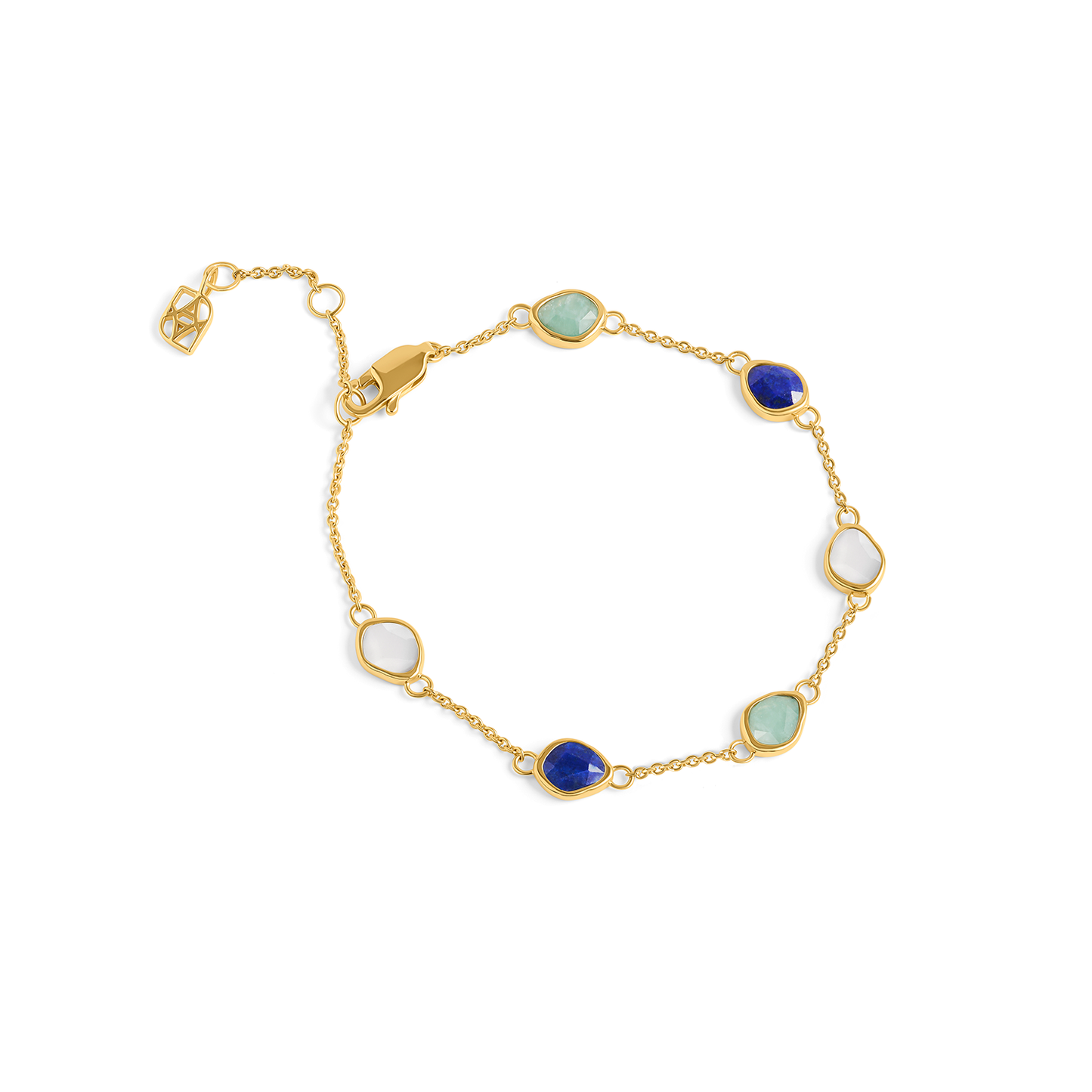 Signature Cut Multi-Gemstone Bracelet (Gold)