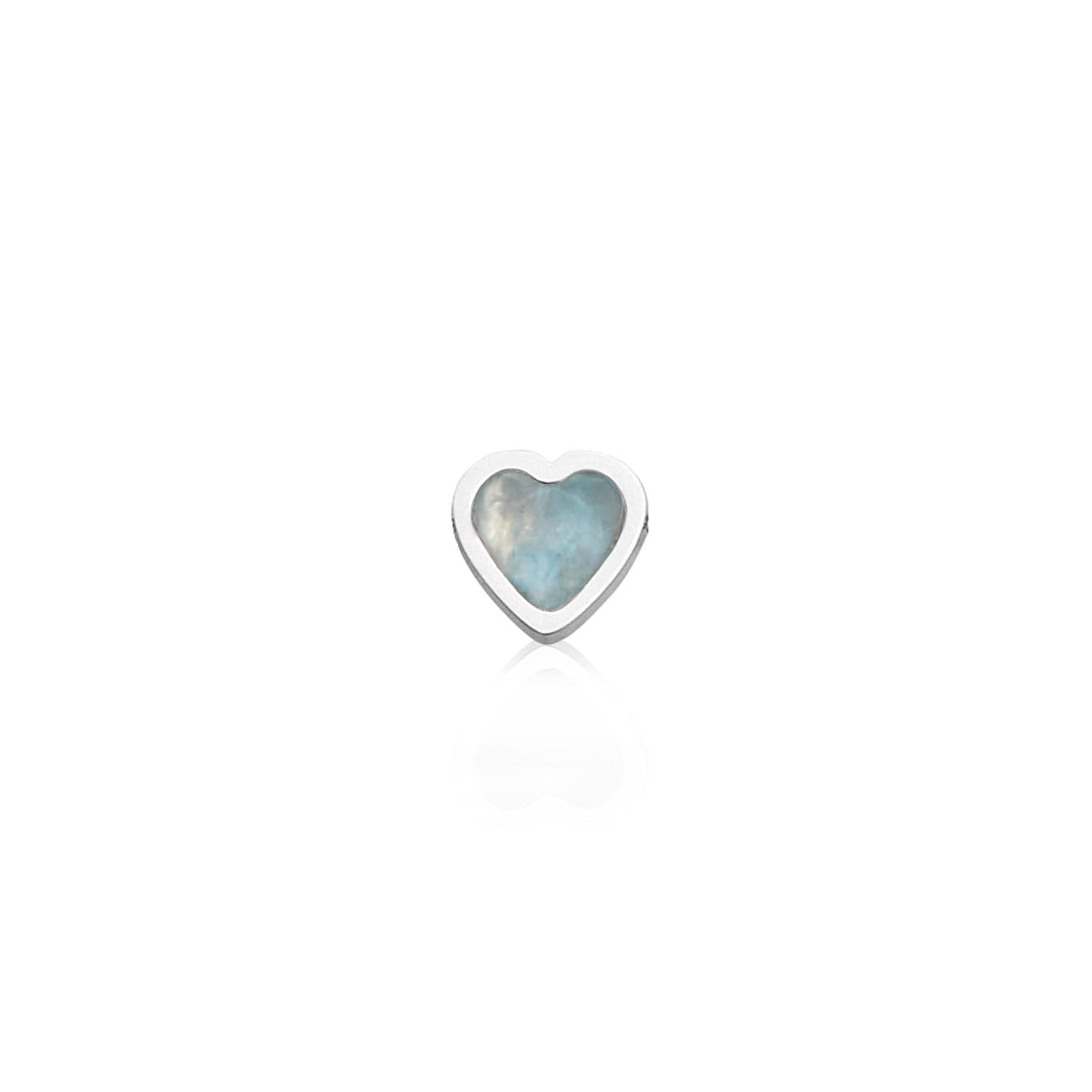 Made Mine Charms - Heart Birthstone Charms (Silver)