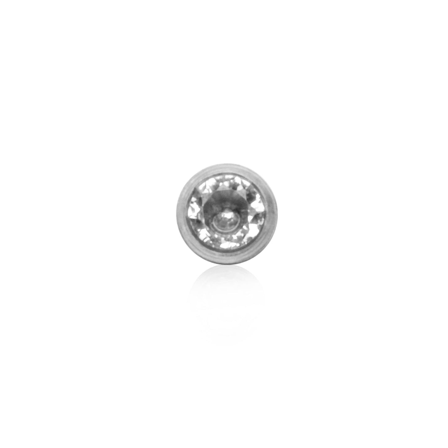 Birthstone Huggie Hoops (Silver)