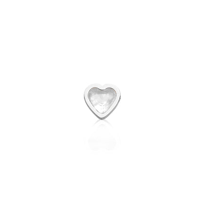 Made Mine Mini Heart Birthstone Bracelet (Silver)
