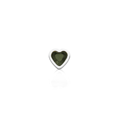 Made Mine Mini Heart Birthstone Bracelet (Silver)