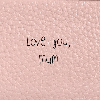 Leather Heart Keyring (Blush Nude)