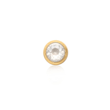 Birthstone Huggie Hoops (Gold)