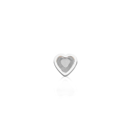 Made Mine Mini Heart Birthstone Bracelet (Silver)
