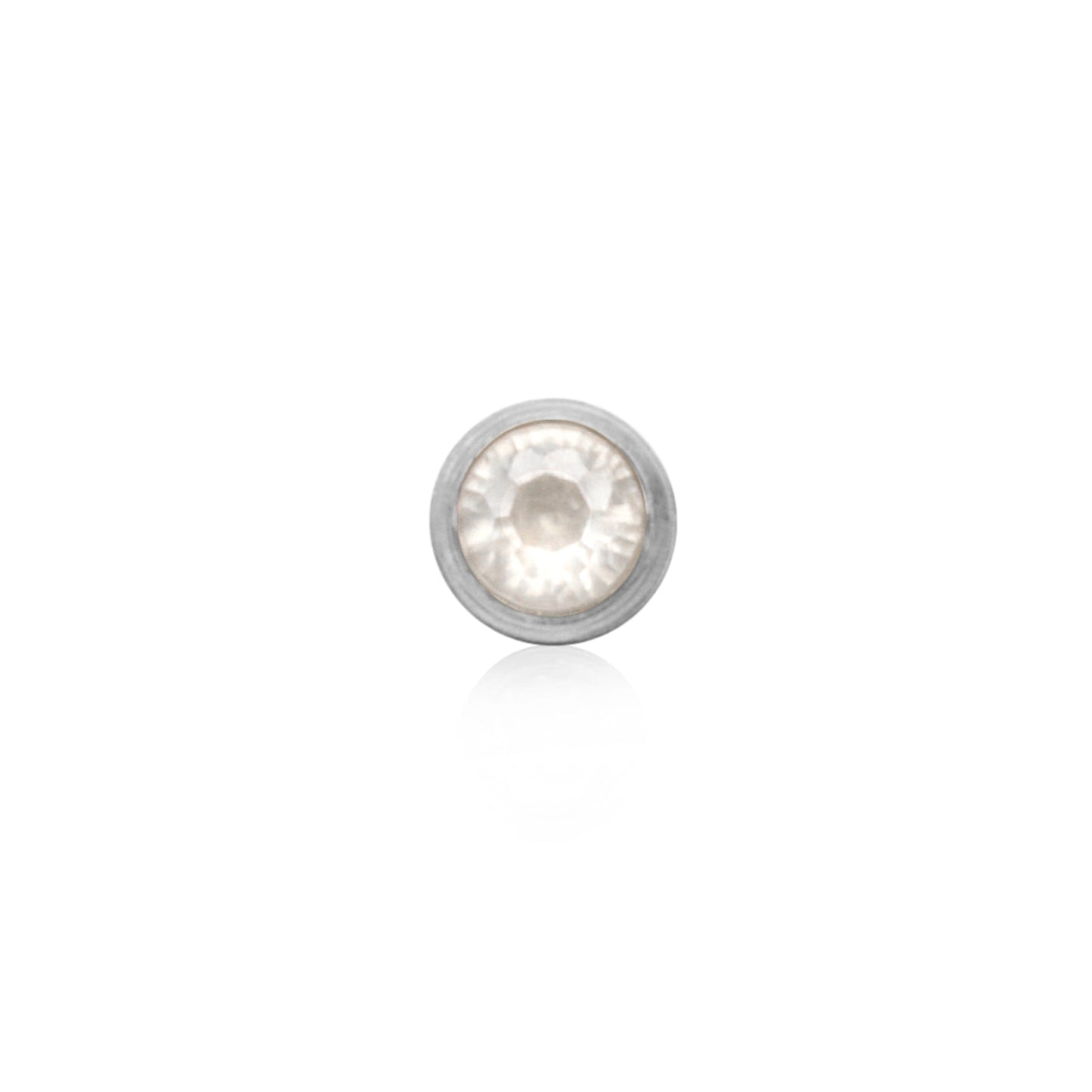 Birthstone Stud Earring (Silver)