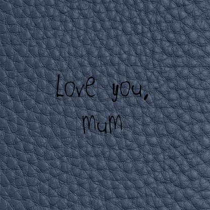 Leather Card Holder (Navy)