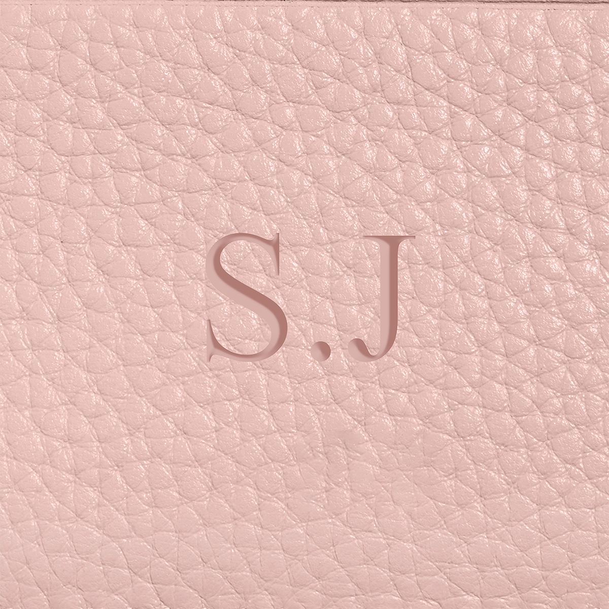 Large Leather Jewellery Box (Blush Nude)