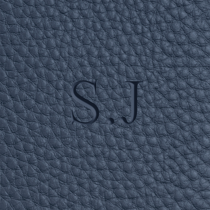 Leather Card Holder (Navy)