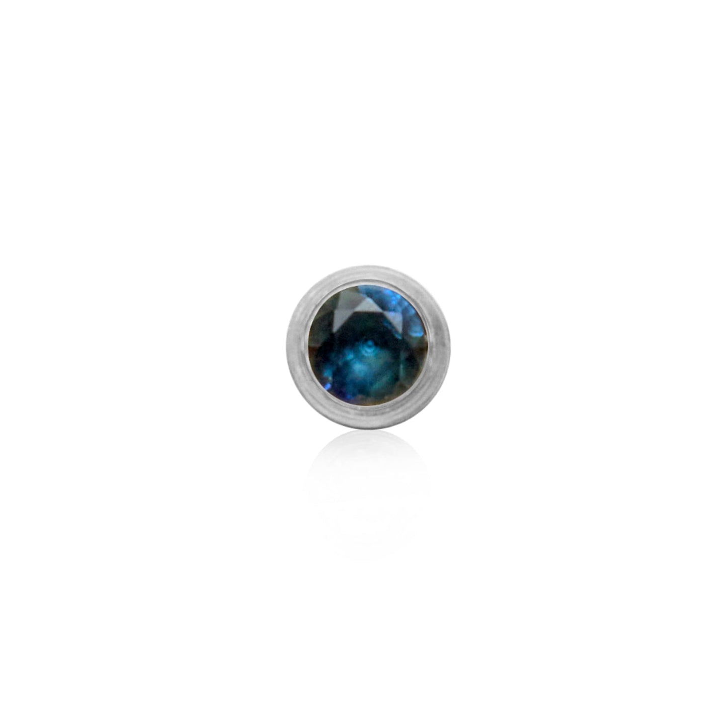 Birthstone Huggie Hoops (Silver)