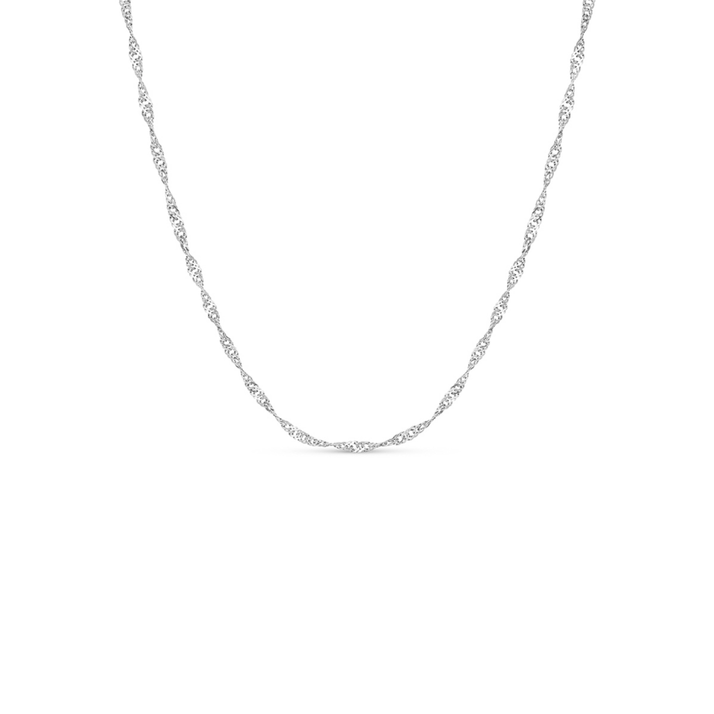 Layering Twisted Chain Necklace (Silver)