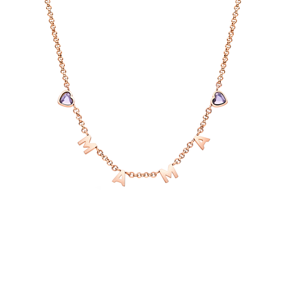 Made Mine Name Necklace - Rose Gold