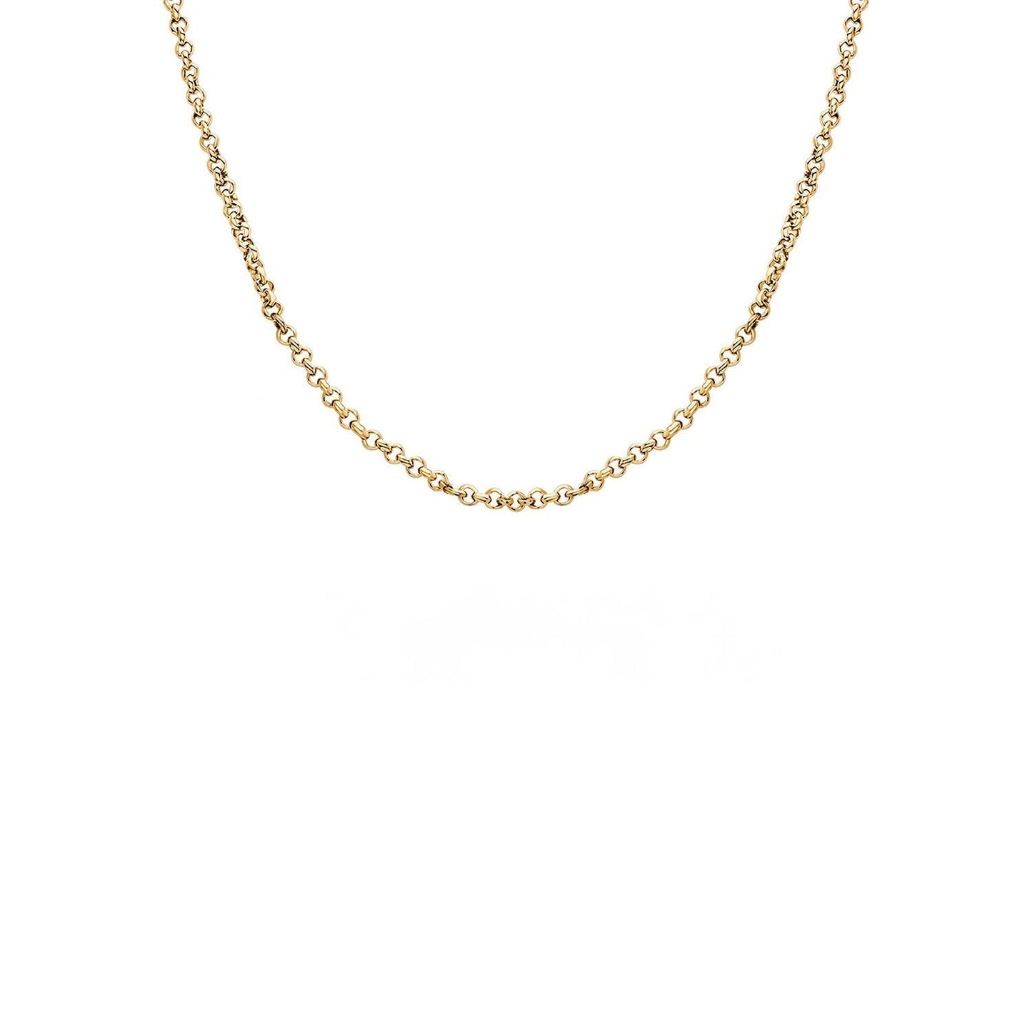 Layering Box Chain Necklace (Gold)