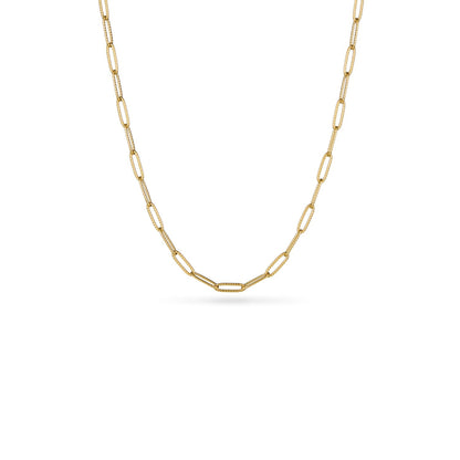 Chocolate Brown Heart Necklace (Gold)