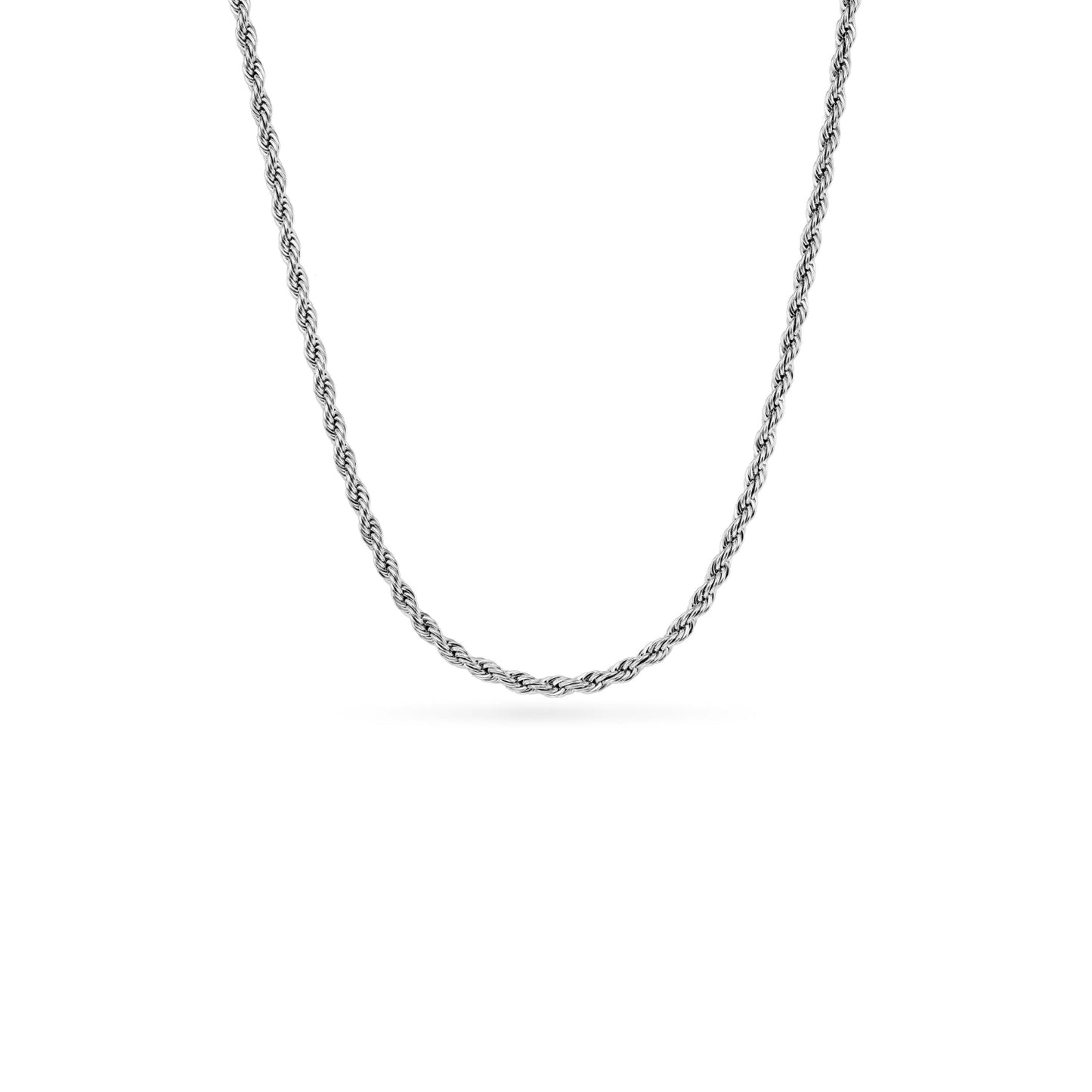 Mother of Pearl Cushion Necklace & Earrings Set (Silver)