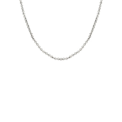 Layering Box Chain Necklace (Silver)