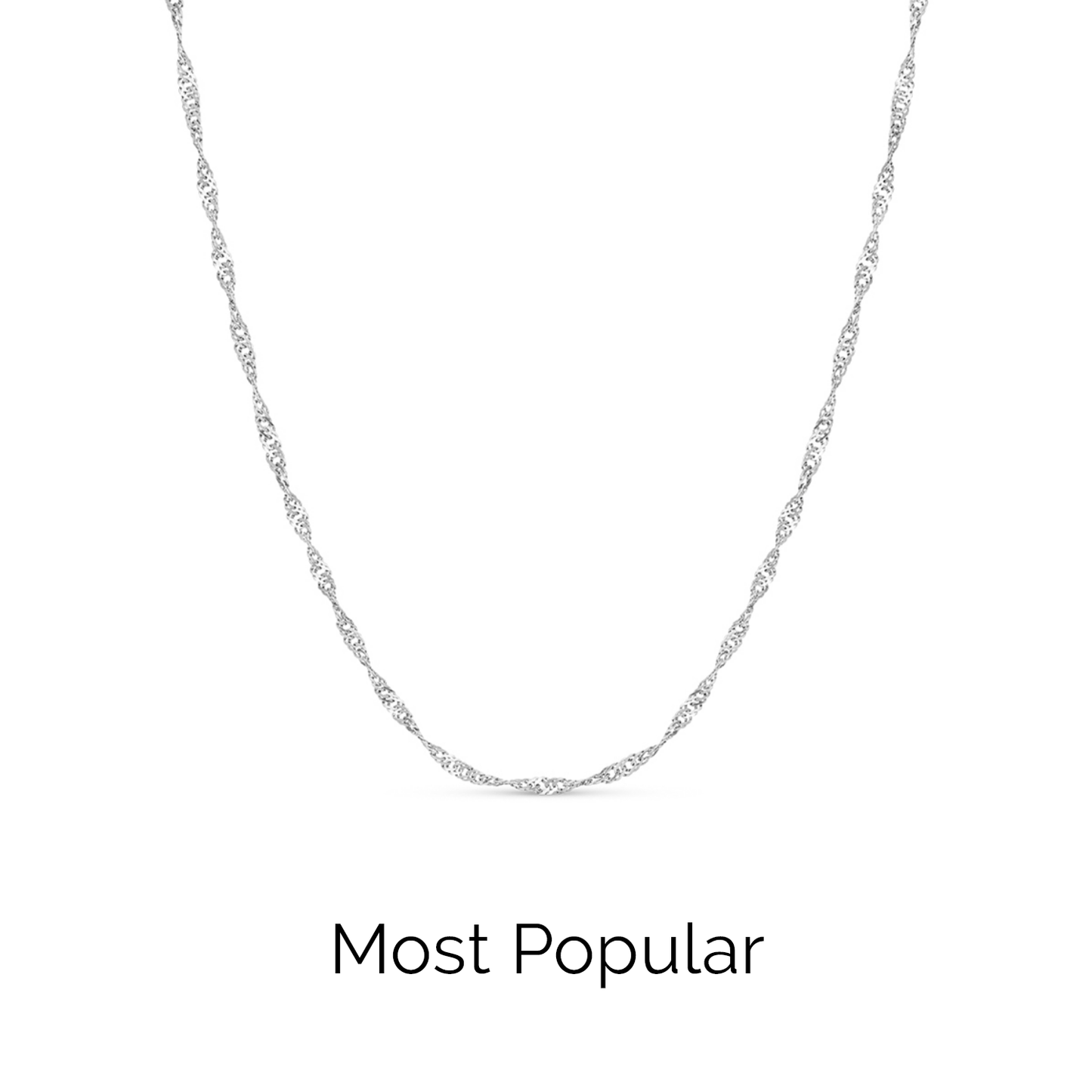 Round Photo Locket Sphere Necklace (Silver)