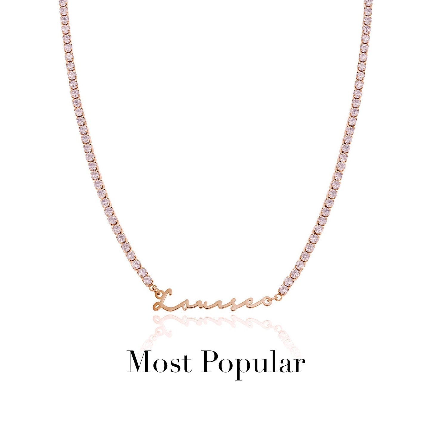 Signature Name Necklace (Rose Gold)