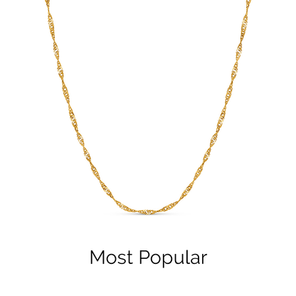 Mother of Pearl Cushion Necklace (Gold)
