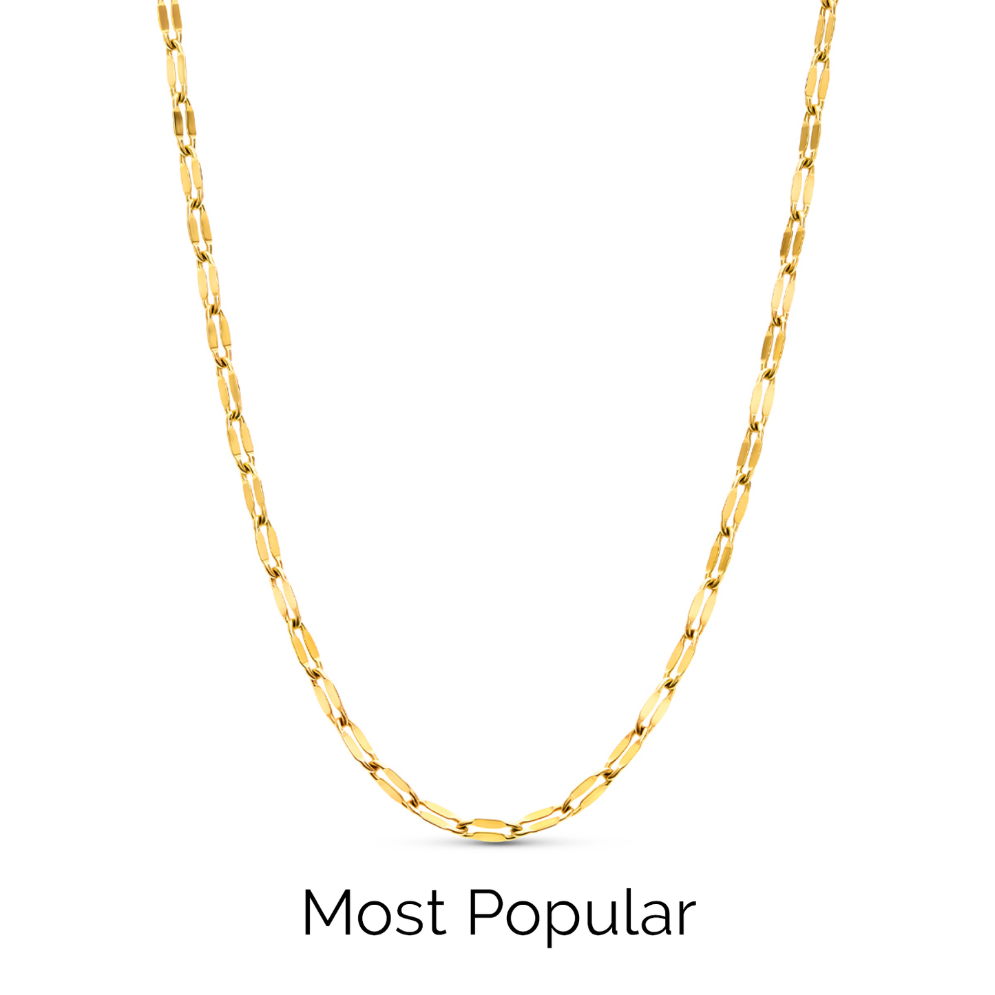Blue Lace Agate Cushion Necklace (Gold)