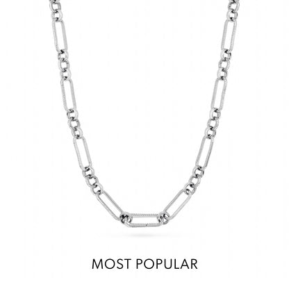 Floating Charm Heart Locket Necklace (Silver)