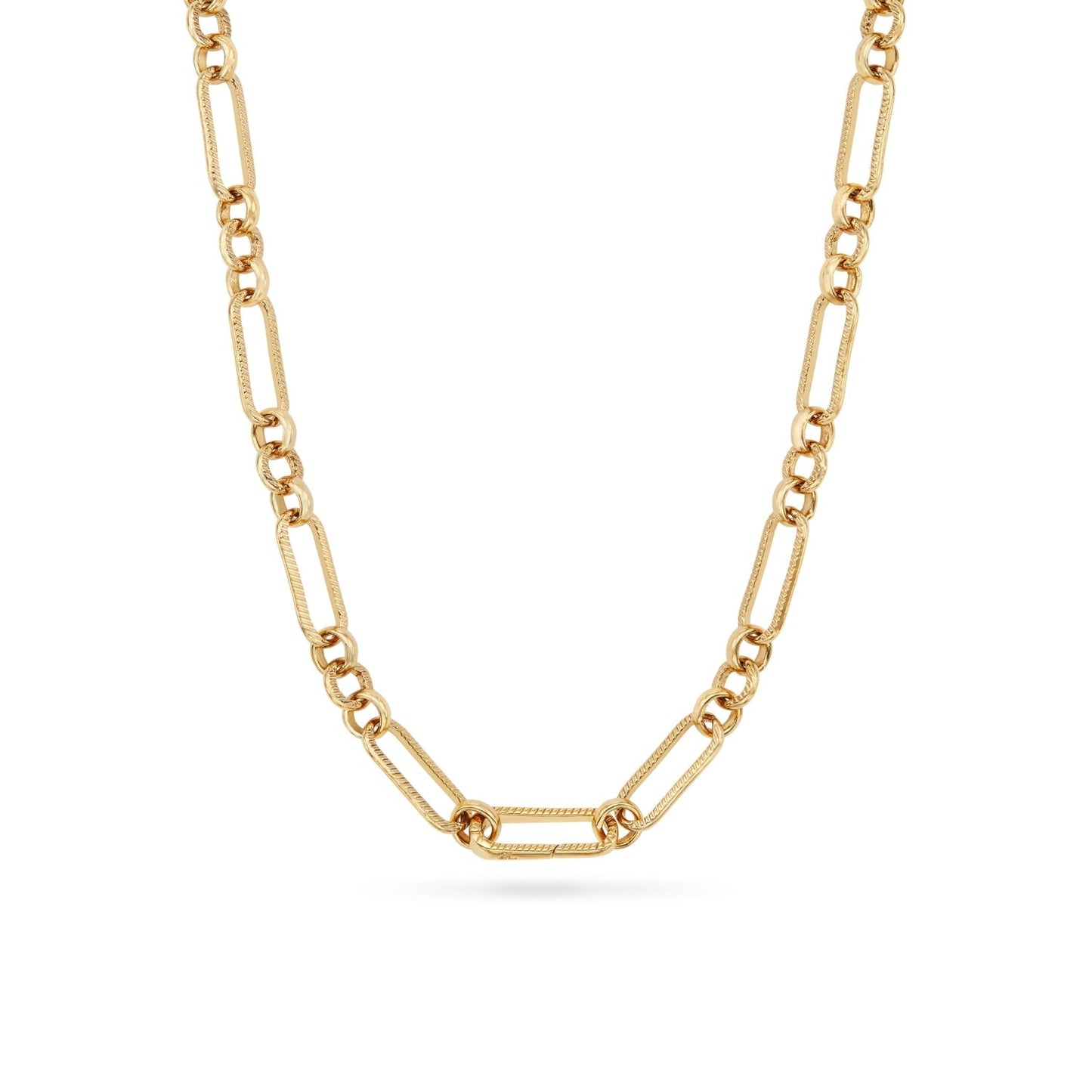 Green Quartz Heart Necklace (Gold)