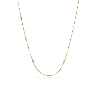 Light Blue Lace Agate Heart Necklace (Gold)