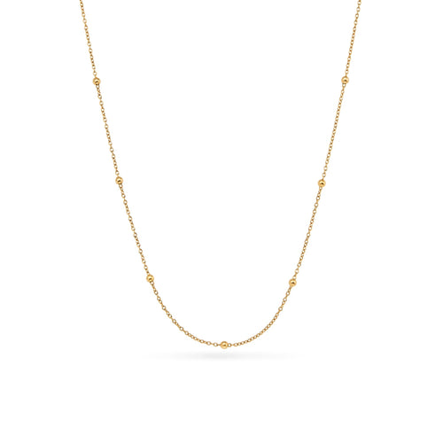 Sphere Chain Necklace 20 in (Gold)