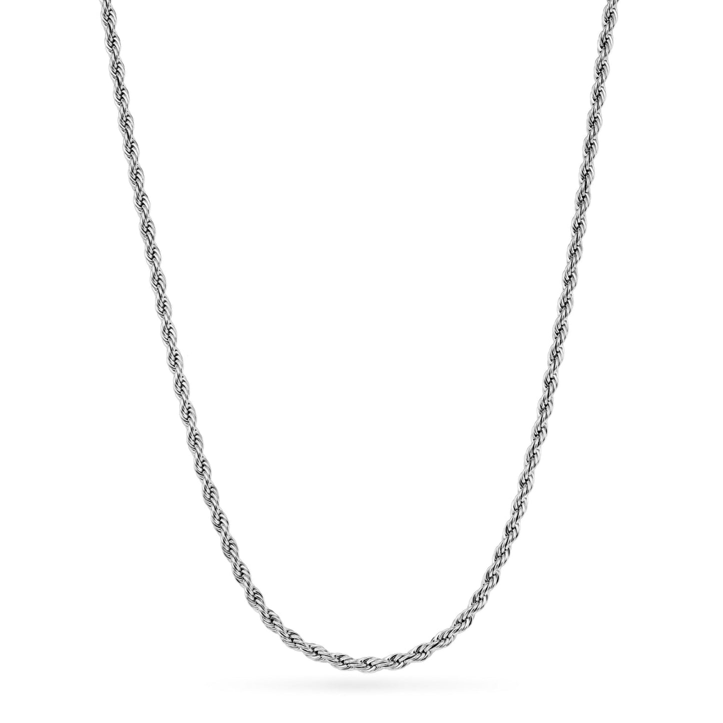 Floating Charm Heart Locket Necklace (Silver)