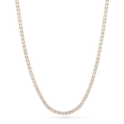 Light Blue Lace Agate Heart Necklace (Gold)