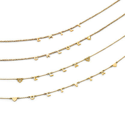 Made Mine Name Necklace (Gold)