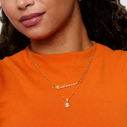 Signature Name Necklace - Gold