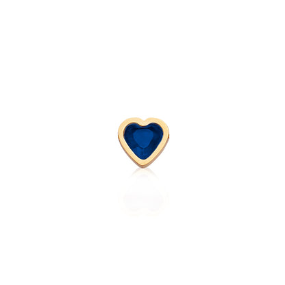 Made Mine Mini Heart Birthstone Anklet (Gold)