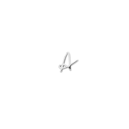 Made Mine Script Letter Bracelet (Silver) - NN