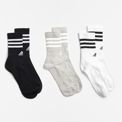 Adidas Originals 3-Stripes Cushioned Crew Socks 3 Pairs