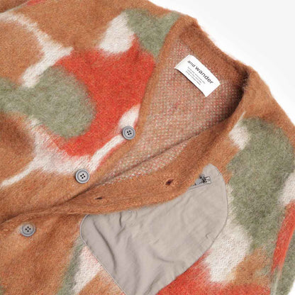 And Wander Shaggy Knit Mix Colour Cardigan