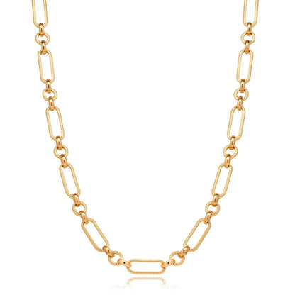 Chocolate Brown Heart Necklace (Gold)