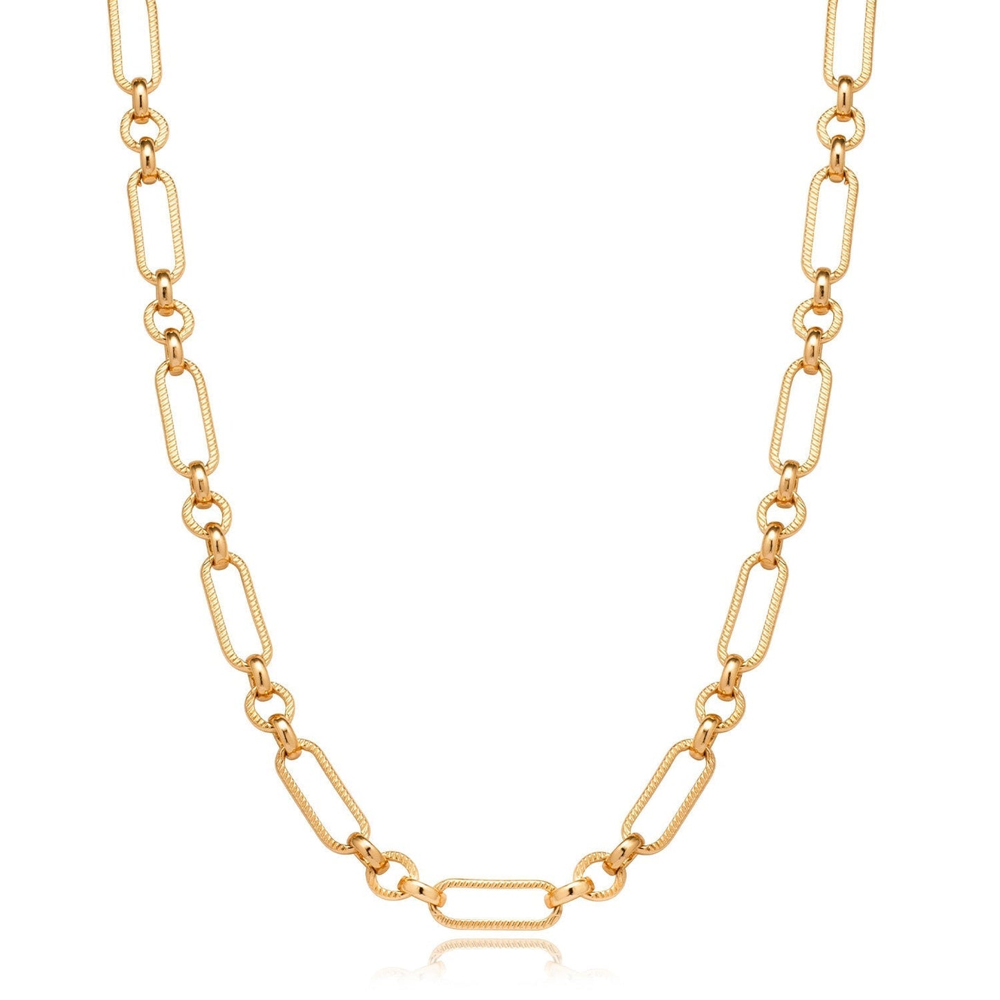 Light Blue Lace Agate Heart Necklace (Gold)