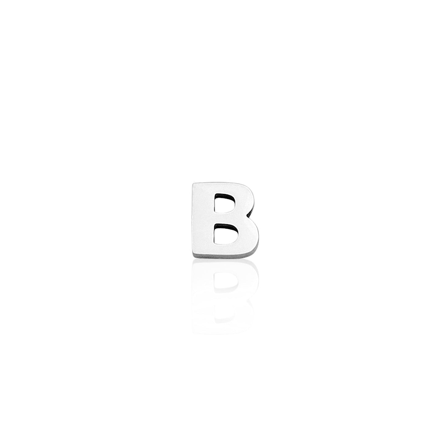 Made Mine Charms - Block Initial Charm (Silver)