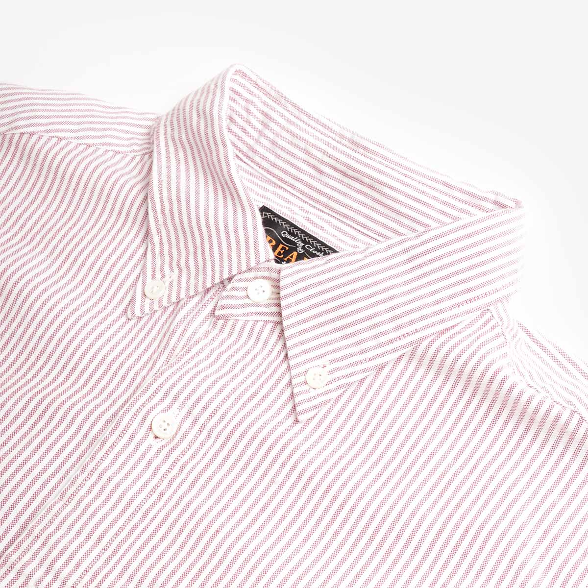 Beams Plus Button Down Oxford Candy Stripe Shirt