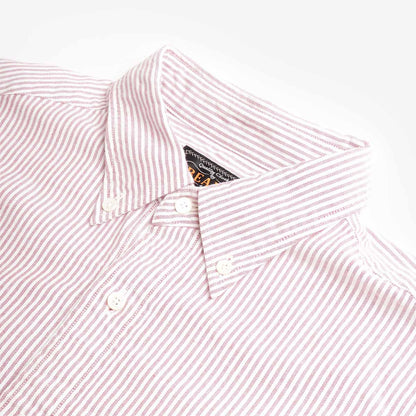Beams Plus Button Down Oxford Candy Stripe Shirt