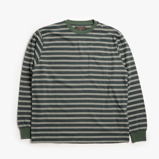 Beams Plus Pin Stripe Pocket T-Shirt