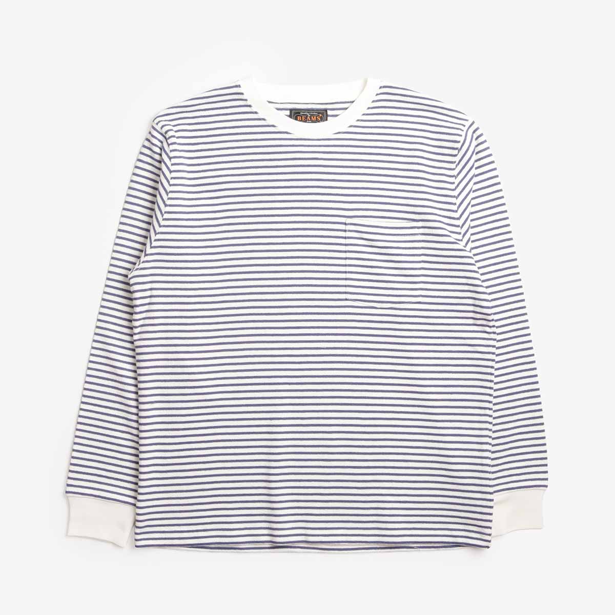 Beams Plus Pocket Inlay Stripe T-Shirt
